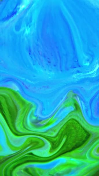 Peinture Colorée Abstraite Diffusion Verticale Explosion Mouvement Psychédélique Souffle — Video