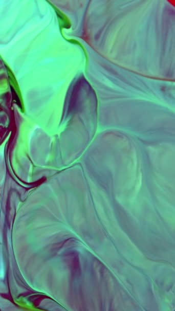 Абстрактна Барвиста Кольорова Фарба Вертикальна Дифузія Вибуху Психоделічний Вибуховий Рух — стокове відео