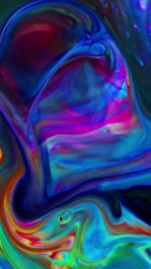 Soyut Dikey Grunge Rengi Boya Yayılma Patlaması Arkaplanı.