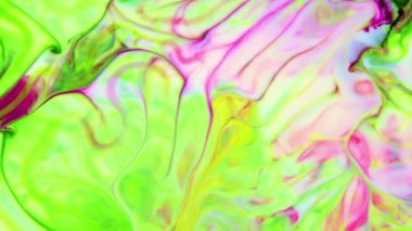 Sıvı sanat dokusu. Yanardöner boya efektli soyut arkaplan. Sıvı akrilik çizimler, akışlar ve sıçramalar. Web sayfası arkaplanı için karışık boyalar.