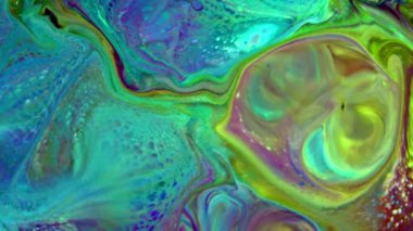 Soyut Organik Hipnotik Mürekkep Renkli Boya Arkaplan Görüntüsünü Yayar.