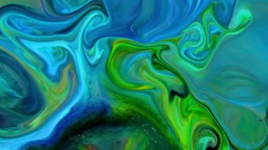 Bu video, yavaş çekimde yayılan koyu renkli boya karışımının aşırı yakın çekim görüntülerini içeriyor. Harmanlandıklarında, bu renkler hareketli grafiklerde kullanılabilecek güzel bir doku dizaynı oluştururlar. .