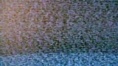 Gürültü Tanesi Arkaplan Görüntülü Klasik Televizyon Statik Ekranı. 