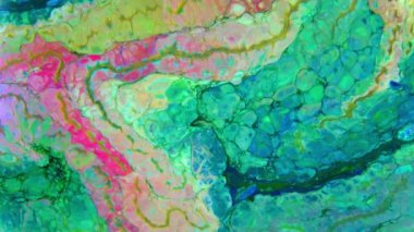 Renkli Sıvı Boya Patlaması Soyut Arkaplan Görüntüsü.