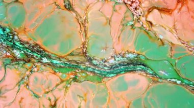 Çok Güzel Mürekkep Soyut Psikedelik Kozmos Sıvı Hareketli Galaktik Doku Görüntüsü.