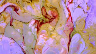 Çok Güzel Mürekkep Soyut Psikedelik Kozmos Sıvı Hareketli Galaktik Doku Görüntüsü.