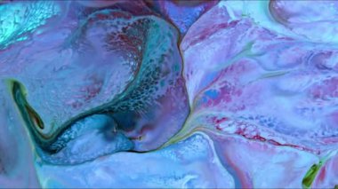 Soyut Organik Hipnotik Mürekkep Renkli Boya Görüntüleri Yayar.