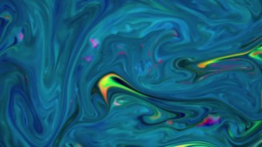 Yavaş Hareketli Makro Desen Sanatsal Kavramsal Renk Yüzey Taşıyıcı Yüzey Sıvı Boya Sıçratma Sanatı DokusuName.