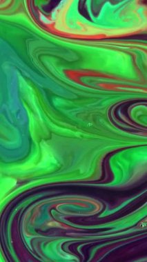 Dikey Sıvı Renkli Boya Yavaş Hareket Arkaplanında Karışımı Patlattı. 