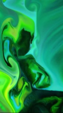 Dikey Sıvı Renkli Boya Yavaş Hareket Arkaplanında Karışımı Patlattı. 