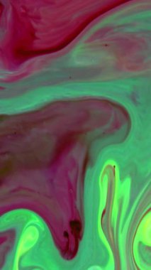 Çok Güzel Dikey Mürekkep Soyut Galaktik Renk Boyası Sıvı Arkaplan Doku Görüntüsü.