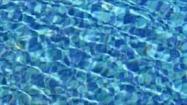 Mavi Temiz Havuz Su Dalgası Arka plan Doku Görüntüsü.