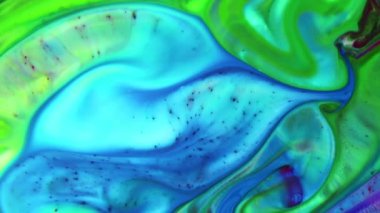 Soyut Renk Boya Mürekkebi Patlaması Psikedelik Patlama Hareketi Görüntü Yayıyor.