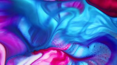 Soyut Renk Boya Mürekkebi Patlaması Psikedelik Patlama Hareketi Görüntü Yayıyor.