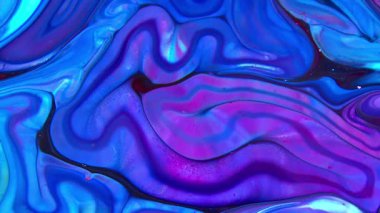 Soyut Renk Boya Mürekkebi Patlaması Psikedelik Patlama Hareketi Görüntü Yayıyor.