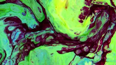 Soyut Renk Boya Mürekkebi Patlaması Psikedelik Patlama Hareketi Görüntü Yayıyor.