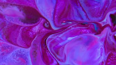 Soyut Renk Boya Mürekkebi Patlaması Psikedelik Patlama Hareketi Görüntü Yayıyor.