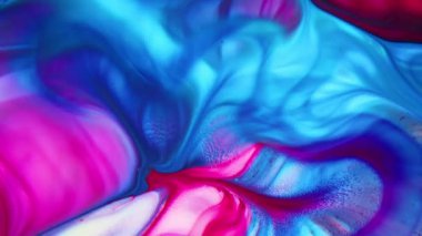 Soyut Renk Boya Mürekkebi Patlaması Psikedelik Patlama Hareketi Görüntü Yayıyor.