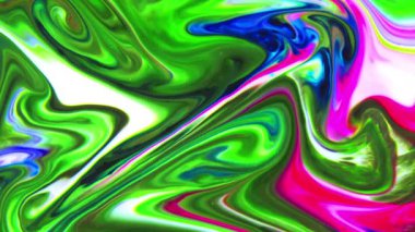 Renkli Sıvının Soyut Arkaplanı Doku Görüntüsünü Yayar.