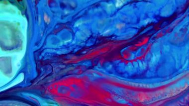 Renkli Sıvının Soyut Arkaplanı Doku Görüntüsünü Yayar.