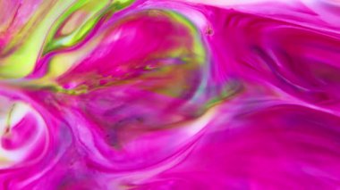 Renkli Sıvının Soyut Arkaplanı Doku Görüntüsünü Yayar.