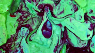 Renkli Sıvının Soyut Arkaplanı Doku Görüntüsünü Yayar.