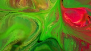 Yavaş Hareketli Makro Desen Sanatsal Kavramsal Renk Yüzey Taşıyıcı Yüzey Sıvı Boya Sıçratma Sanatı DokusuName.