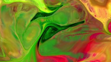 Yavaş Hareketli Makro Desen Sanatsal Kavramsal Renk Yüzey Taşıyıcı Yüzey Sıvı Boya Sıçratma Sanatı DokusuName.