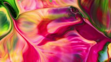 Mürekkep Akımı Akrilik Karışık Renkli Sıvı Arkaplan Görüntüsü.