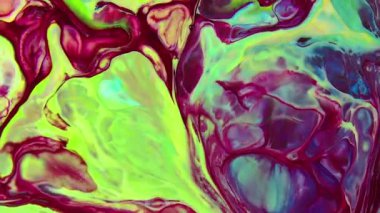 Mürekkep Akımı Akrilik Karışık Renkli Sıvı Arkaplan Görüntüsü.
