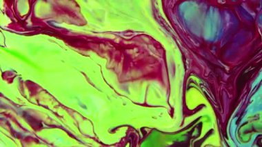 Mürekkep Akımı Akrilik Karışık Renkli Sıvı Arkaplan Görüntüsü.