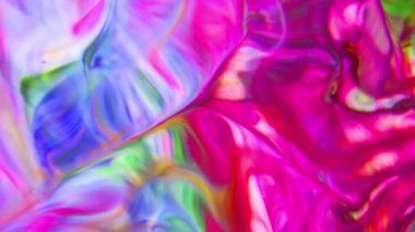 Renkli Dalgalar ve Sıvı Boya Karışım Arkaplanlı, Sıçrama ve Girdap Görüntüleriyle Sıvı Sanat 'ın Moda Akrilik Dokusu Resim Çizimi.