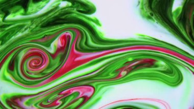 Sıvı sanat dokusu. Yanardöner boya efektli soyut arkaplan. Sıvı akrilik çizimler, akışlar ve sıçramalar. Web sayfası arkaplanı için karışık boyalar.
