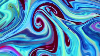 Sıvı boyaların akışkanlığıyla oluşan bu desenler renklerin karışması ve renklerin dansıyla oluşan büyüleyici harmoni ve dinamik hareketi gözler önüne seriyor. Yaratıcılığın keşfi ve renklerin sonsuz dönüşümü için görsel ziyafet. 