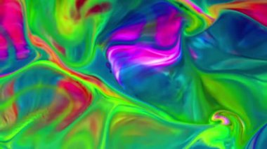 Sıvı boyaların akışkanlığıyla oluşan bu desenler renklerin karışması ve renklerin dansıyla oluşan büyüleyici harmoni ve dinamik hareketi gözler önüne seriyor. Yaratıcılığın keşfi ve renklerin sonsuz dönüşümü için görsel ziyafet. 