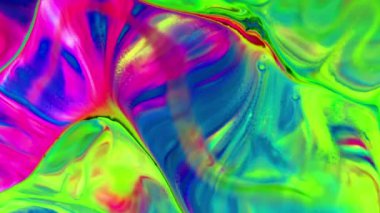 Sıvı boyaların akışkanlığıyla oluşan bu desenler renklerin karışması ve renklerin dansıyla oluşan büyüleyici harmoni ve dinamik hareketi gözler önüne seriyor. Yaratıcılığın keşfi ve renklerin sonsuz dönüşümü için görsel ziyafet. 