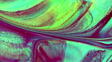 Renkli Dalgalar ve Sıvı Boya Karışım Arkaplanlı, Sıçrama ve Girdap Görüntüleriyle Sıvı Sanat 'ın Moda Akrilik Dokusu Resim Çizimi.