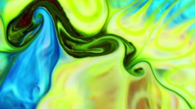 Soyut Renkli Boya Mürekkebi Patlama Psikedelik Patlama Görüntüsü.