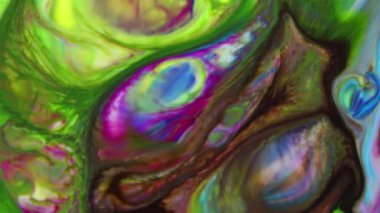 Soyut Renkli Boya Mürekkebi Patlama Psikedelik Patlama Görüntüsü.