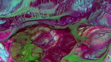 Soyut Organik Hipnotik Mürekkep Renkli Boya Yayılır.