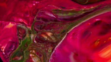 Soyut Organik Hipnotik Renkli Boya Yayılıyor.