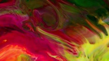 Soyut Organik Hipnotik Renkli Boya Yayılıyor.