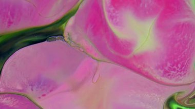 Soyut Organik Hipnotik Renkli Boya Yayılıyor.