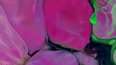 Soyut Organik Hipnotik Renkli Boya Yayılıyor.
