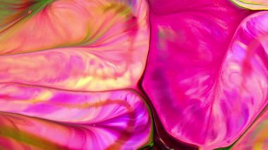 Abstract Background of  Liquid Paint Spreads Texture Footage.