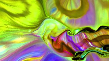 Abstract Background of  Liquid Paint Spreads Texture Footage.