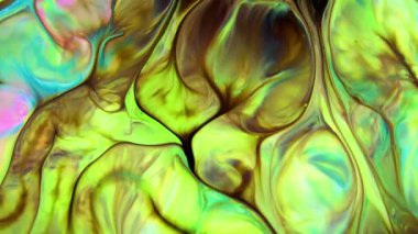 Abstract Background of  Liquid Paint Spreads Texture Footage.