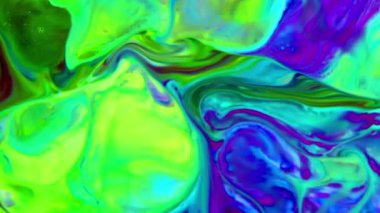 Abstract Background of  Liquid Paint Spreads Texture Footage.