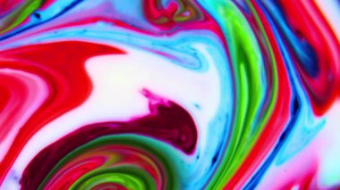 Abstract Background of  Liquid Paint Spreads Texture Footage.