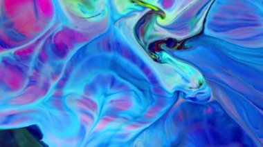 Abstract Background of  Liquid Paint Spreads Texture Footage.